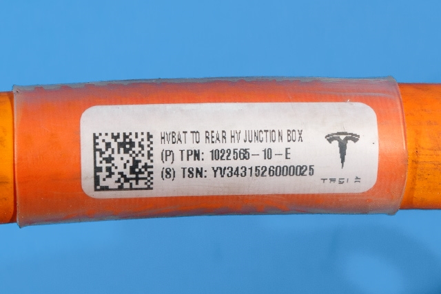 Kabel høy volt (HV) elbil til Tesla Model S 2013-2016 (Fase 1)  (TESLA|1022565-10-E|)