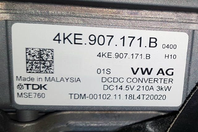 DCDC converter elbil til Audi e-tron 2018-->>  (VAG|4KE 907 171 B|)