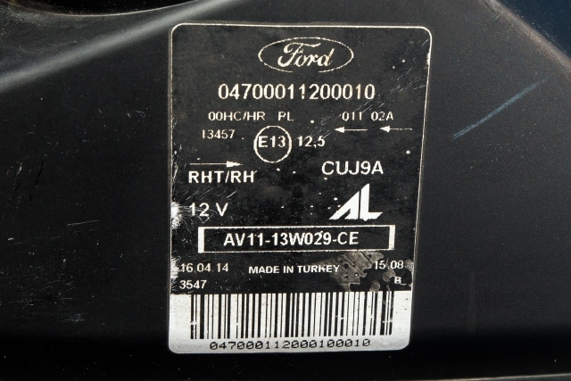 Frontlykt høyre halogen til Ford B-Max 2012-2017  (FORD|AV11-13W029-CE|)