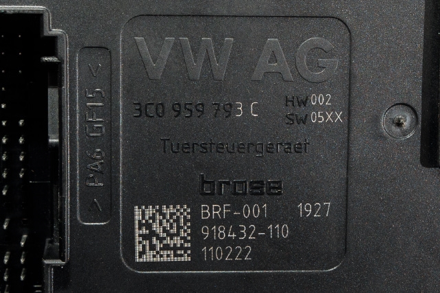 Ruteheis, kun motor, venstre foran til VW Passat 2011-2015 (B7) (B7) (VAG|3AA 959 701 A|)