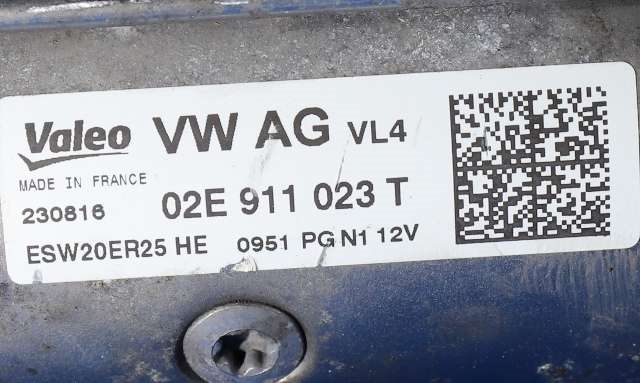 Starter diesel til Škoda Superb 2015-->> (Type III)  (VALEO|ESW20ER25|02E 911 023 T|)