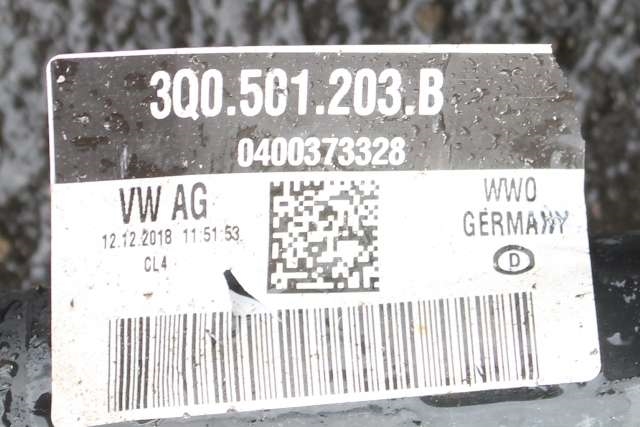 Drivaksel venstre bak, diesel/automat til Škoda Superb 2015-->> (Type III)  (VAG|3Q0 501 203 B|)