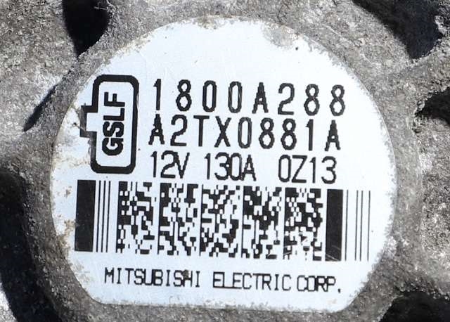 Dynamo til Mitsubishi Outlander 2010-2012 (Type II, Fase 2)  (MITSUBISHI|1800A288|)