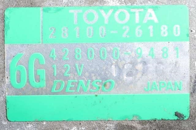 Starter diesel til Toyota RAV4 2013-2015 (Type IV, Fase 1)  (DENSO|428000-9481|28100-26180|)