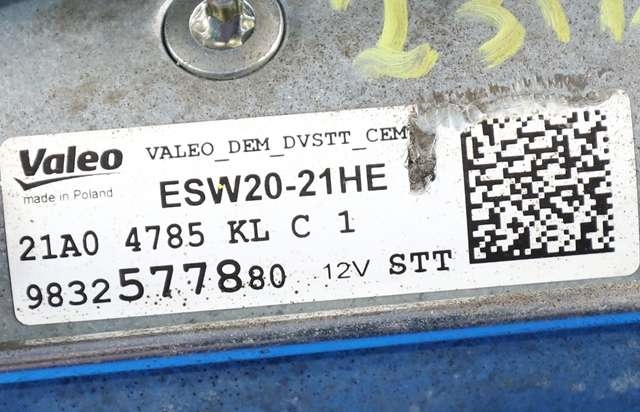 Starter diesel til Citroën Berlingo 2019-->> (Type III)  (VALEO|ESW20-21HE|98 325778 80|)