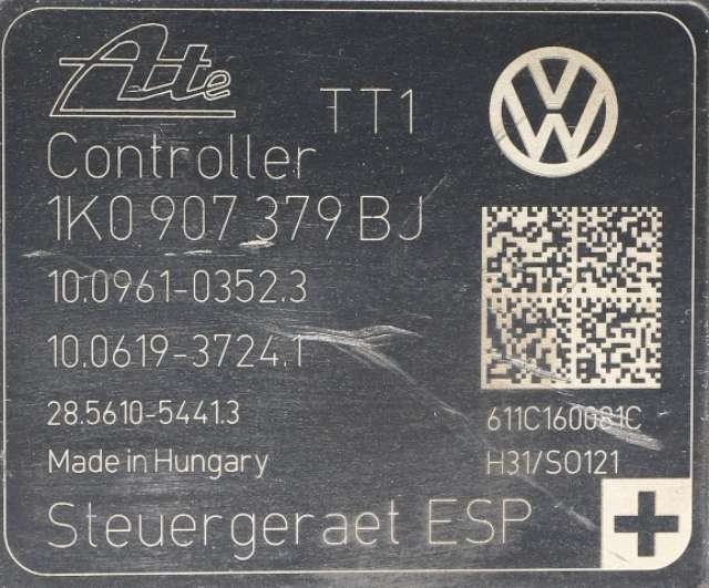 ABS sentral til Škoda Octavia 2009-2013 (Type II, Fase 2)  (VAG|1K0 614 517 DE|)