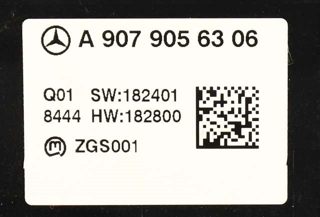 Varmeapparat betjening til Mercedes Sprinter 2018-->> (907/910) (907/910) (MERCEDES|A 907 905 63 06|)