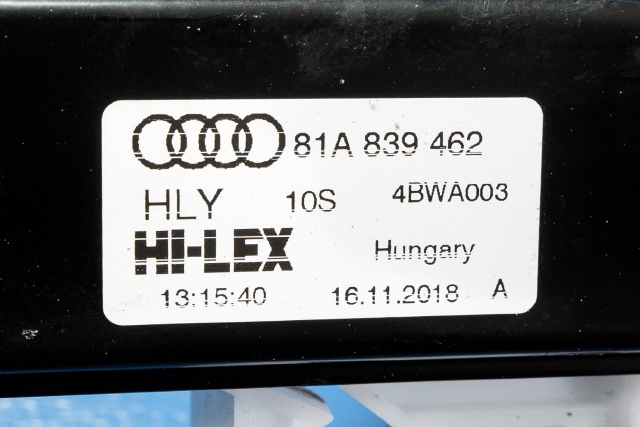 Ruteheis høyre bak til Audi Q2 2016-->>  (VAG|5Q0 959 802|)
