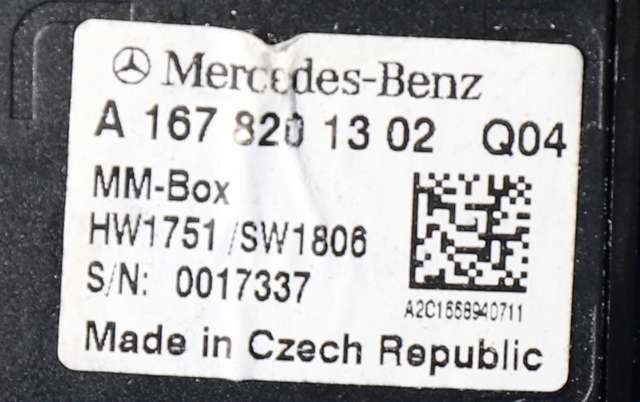Bilstereo diverse til Mercedes Sprinter 2018-->> (907/910) (907/910) (MERCEDES|A 167 820 13 02|)