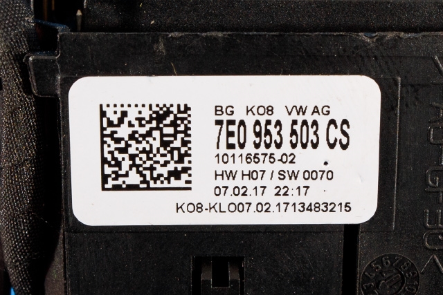 Bryter combi til VW Transporter / Caravelle 2015-2019 (T6) (T6) (VAG|7E0 953 503 CS|)