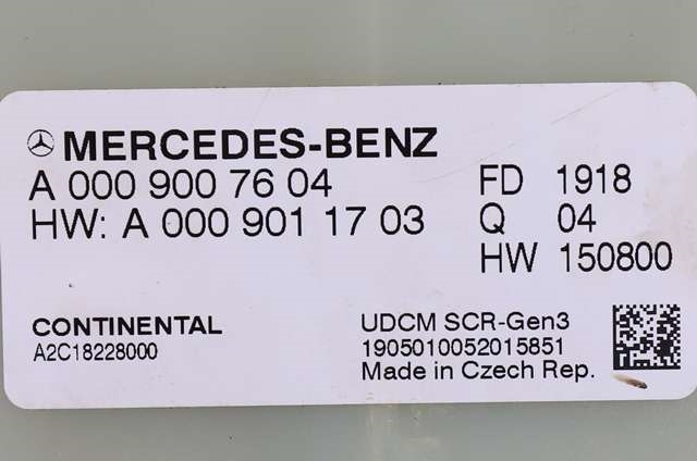 Styreenhet diverse til Mercedes Sprinter 2018-->> (907/910) (907/910) (MERCEDES|A 000 900 76 04|)