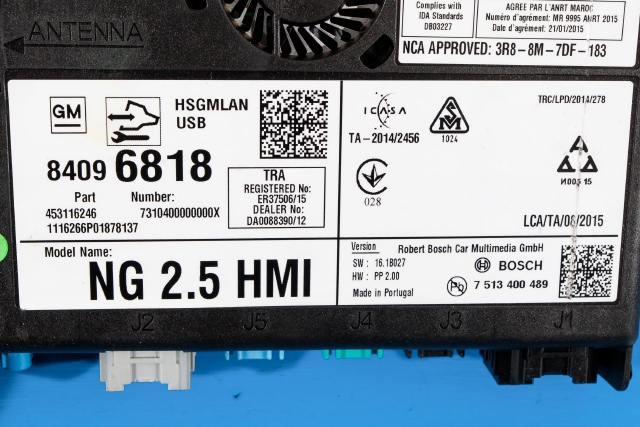 Bilstereo diverse til Opel Astra K 2015-->>  (GM|84 096 818|)