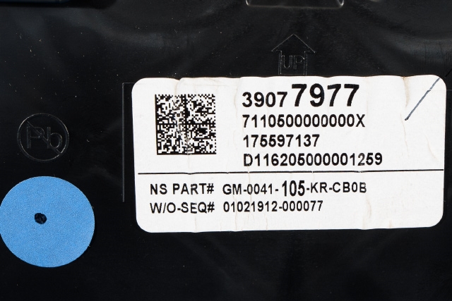 Instrumentpanel til Opel Astra K 2015-->>  (GM|39 077 977|)