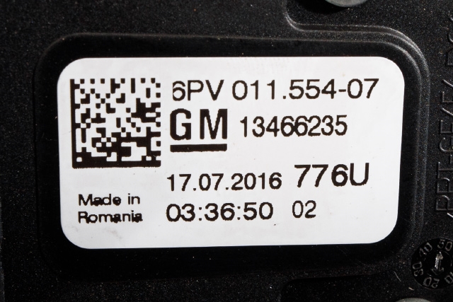 Pedal gass til Opel Astra K 2015-->> (HELLA|6PV 011 554-07|13 466 235|)