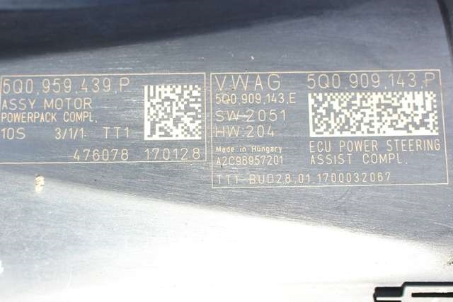 Tannstang elektrisk til VW Passat 2015-2019 (Fase 1) (B8) (B8) (VAG|3Q1 423 050 R|5Q0 909 143 P|)