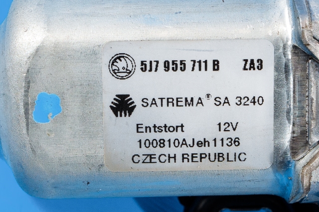 Viskermotor bakrute til Škoda Yeti 2009-2013 (Fase 1)  (VAG|5J7 955 711 B|)