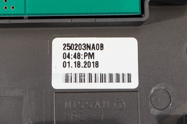 Instrument diverse til Nissan Leaf 2018-->> (Type II)  (NISSAN|25020-3NA0B|)