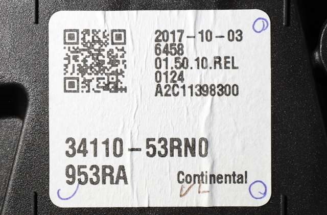 Instrumentpanel til Suzuki Swift 2017-->>  (SUZUKI|34110-53RN0|)