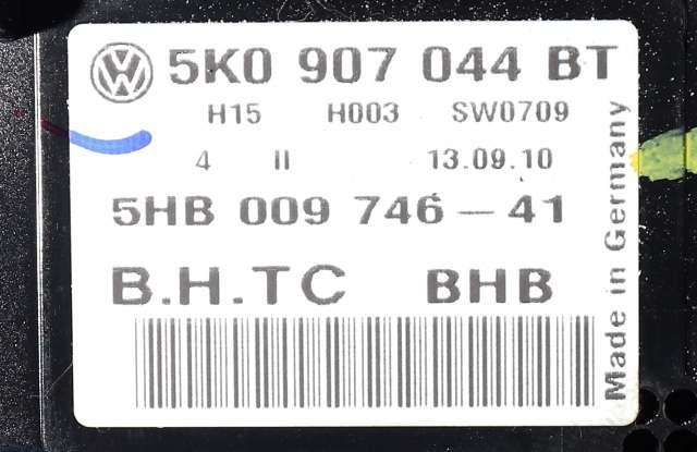Varmeapparat betjening til VW Golf VI 2008-2012  (HELLA|5HB 009 746-41|5K0 907 044 BT|)