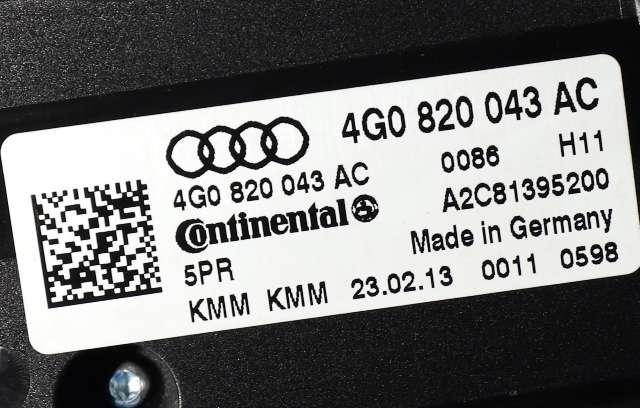 Varmeapparat betjening til Audi A6 2011-2014 (Type IV, Fase 1) (C7) (C7) (VAG|4G0 820 043 AC|)