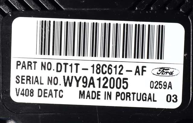 Varmeapparat betjening til Ford Transit Connect 2013-2018 Type II, Fase 1 (FORD|DT1T-18C612-AF|)