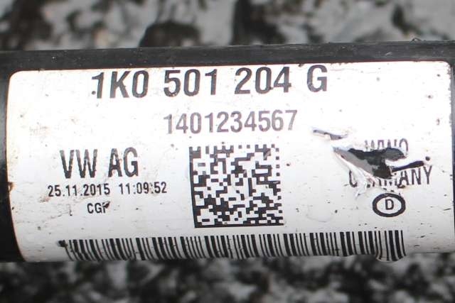 Drivaksel høyre bak, bensin/automat til Škoda Yeti 2014-2017 (Fase 2) (VAG|1K0 501 204 G|)