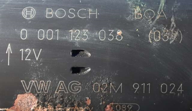 Starter diesel til Škoda Octavia 2009-2013 (Type II, Fase 2)  (BOSCH|0 001 123 038|02M 911 024|)