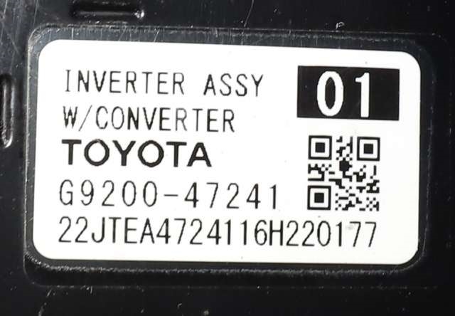 Inverter hybrid til Toyota C-HR 2016-->>  (TOYOTA|G9200-47241|)