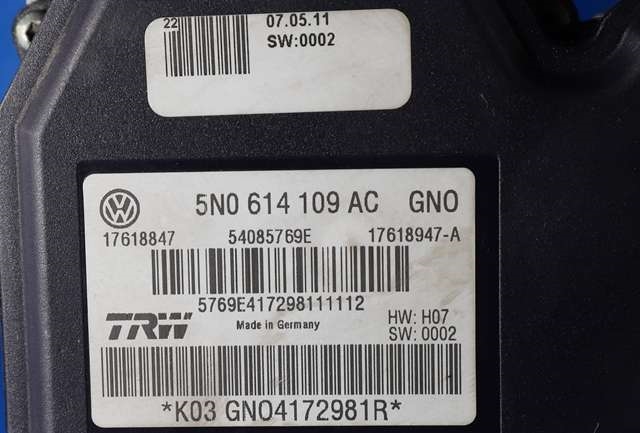 ABS sentral til VW Tiguan 2011-2016 (Type I, Fase 2)  (VAG|5N0 614 109 AC|)