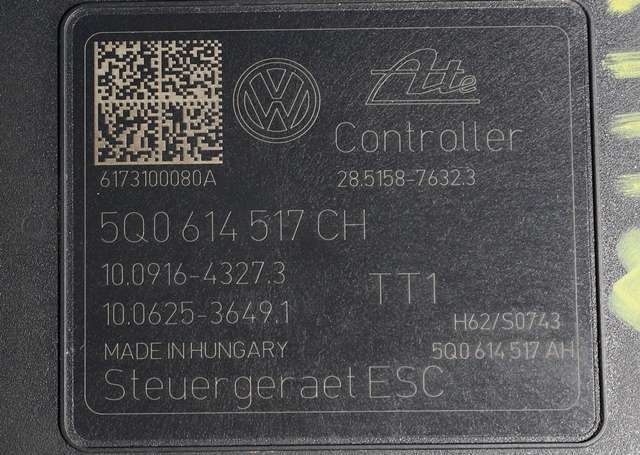 ABS sentral til VW Passat 2015-2019 (Fase 1) (B8) (B8) (VAG|5Q0 614 517 CH|)