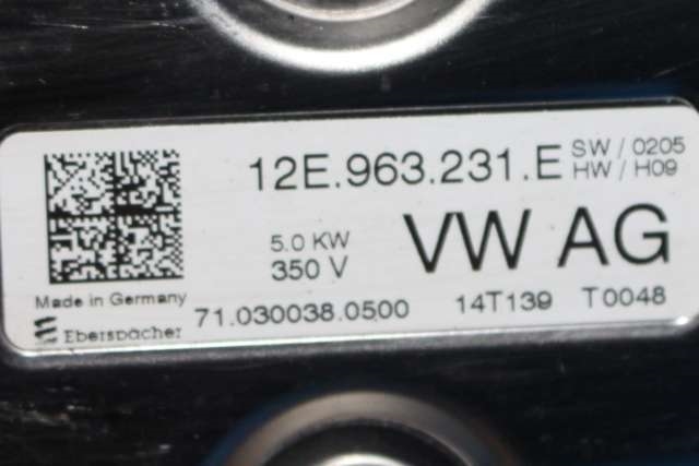 Varmeapparat PTC-heater til VW E-Up 2013-2019  (VAG|12E 963 231 E|)