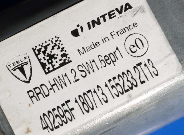 Ruteheis høyre bak til Tesla Model S 2013-2016 (Fase 1)  