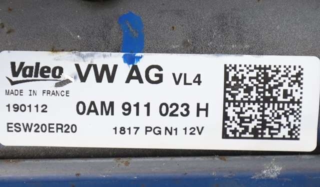 Starter diesel til VW Golf, Plus/Cross 2009-2013 (Fase 2)  (VALEO|ESW20ER20|0AM 911 023 H|)