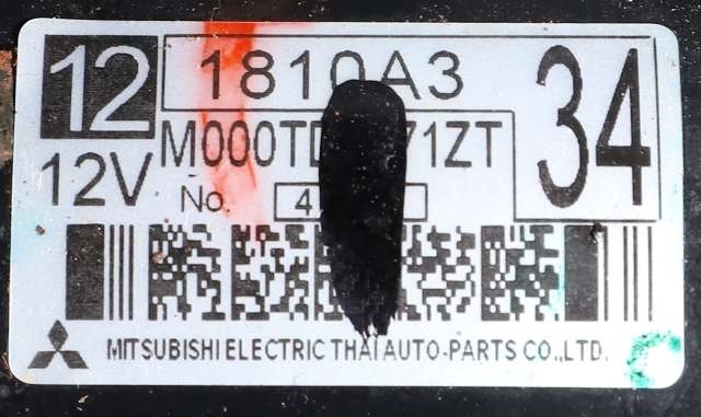 Starter til Mitsubishi Space Star 2013-->> (Type II)  (MITSUBISHI|1810A334|)