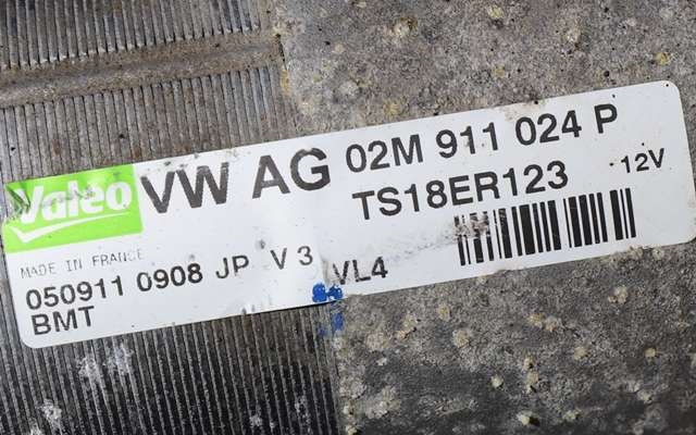 Starter diesel til VW Golf VI 2008-2012 (VALEO|TS18ER123|02M 911 024 P|)