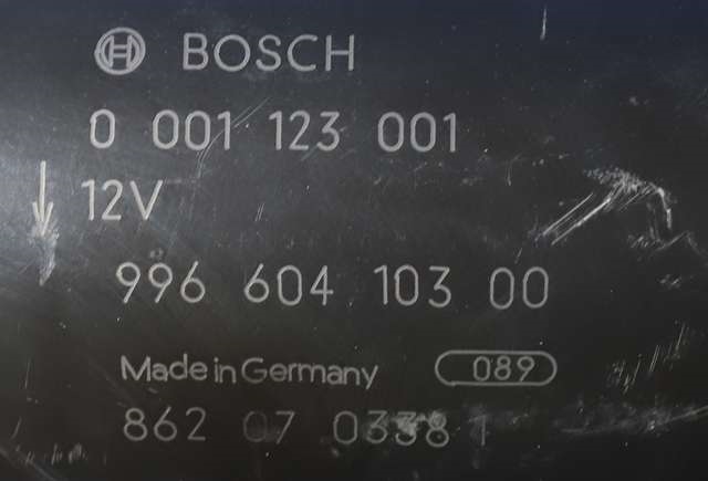 Starter til Porsche 911 1998-2005 (996) (996) (BOSCH|0 001 123 001|996.604.103.00|)