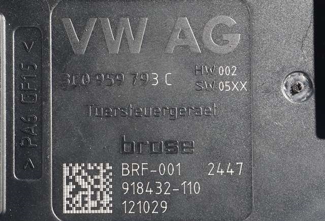 Ruteheis, kun motor, venstre foran til VW Passat 2011-2015 (B7) (B7) (VAG|3AA 959 701 A|)
