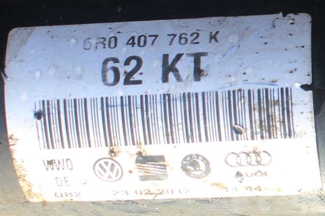 Drivaksel høyre foran, bensin/manuell til Audi A1 2010-2014 (Type I, Fase 1)  (VAG|6R0 407 762 K|)