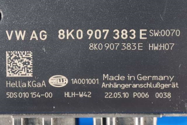 Styreenhet hengerfeste til Audi A4 2007-2014 (Type IV) (B8) (B8) (VAG|8K0 907 383 E|)