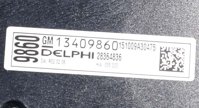 Bilstereo navigasjon betjeningspanel til Opel Meriva B 2010-2017 (GM|13 409 860|13 435 144|)