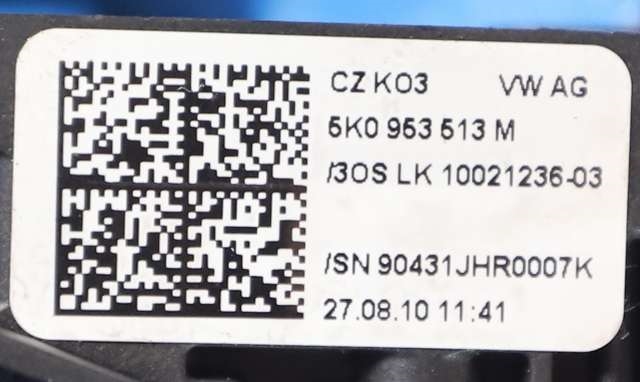 Bryter combi til VW Golf VI 2008-2012 (VAG|5K0 953 507 BC|)