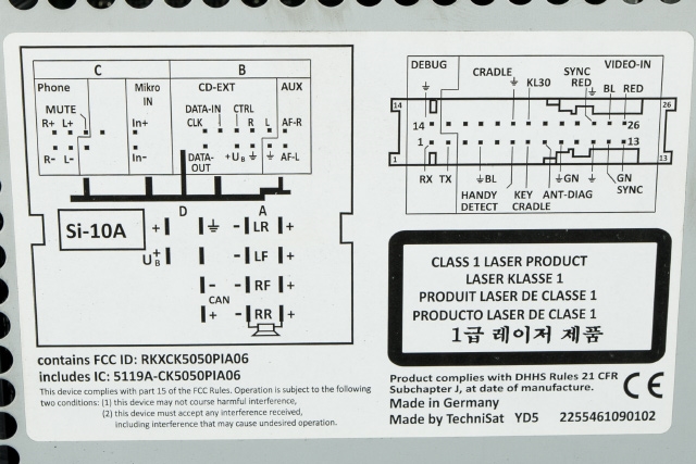 Bilstereo navigasjon til VW Tiguan 2011-2016 (Type I, Fase 2)  (VAG|3C0 035 279 C|)