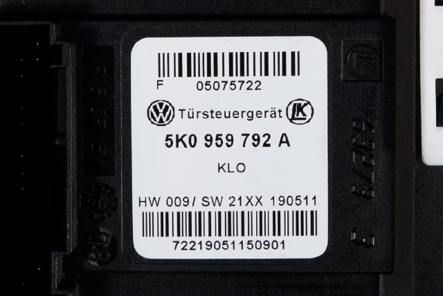 Ruteheis, kun motor, høyre foran til VW Tiguan 2011-2016 (Type I, Fase 2)  (VAG|5N0 959 702 E|)