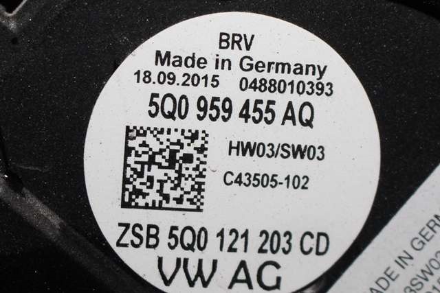 Kjølevifte til Audi A3 2012-2016 (Type III, Fase 1) (VAG|5Q0 959 455 AQ|)
