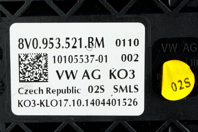 Bryter combi til Audi A3 2012-2016 (Type III, Fase 1) (VAG|8V0 953 521 BM|)