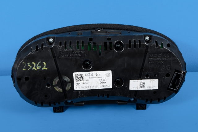 Instrumentpanel til Audi A3 2012-2016 (Type III, Fase 1) (VDO|A2C90492100|8V0 920 871|)