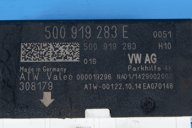Styreenhet parkering til Audi A3 2012-2016 (Type III, Fase 1)  (VAG|5Q0 919 283 E|)