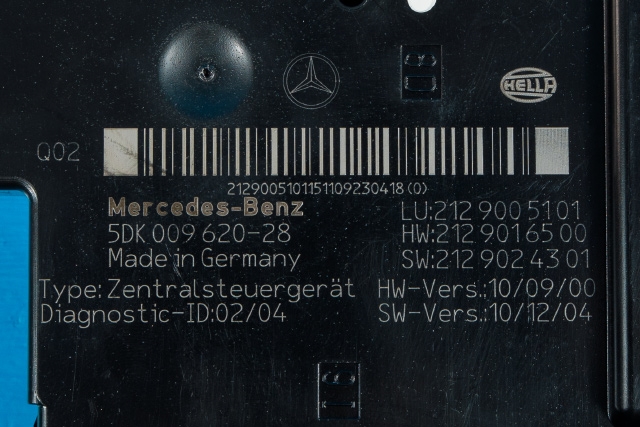 Styreenhet (SAM - Signal Acquisition Module) til Mercedes E-Klasse 2009-2013 (Fase 1) (W212) (W212) (HELLA|5DK 009 620-28|212 900 51 01|)