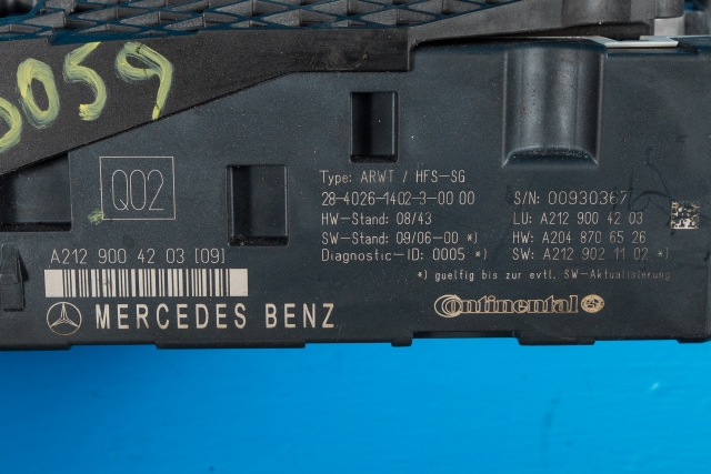 Baklukeåpner motor til Mercedes E-Klasse 2009-2013 (Fase 1) (W212) (W212) (MERCEDES|A 212 820 36 42|)