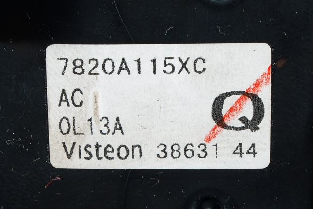 Varmeapparat betjening til Mitsubishi Outlander 2010-2012 (Type II, Fase 2)  (MITSUBISHI|7820A115|)